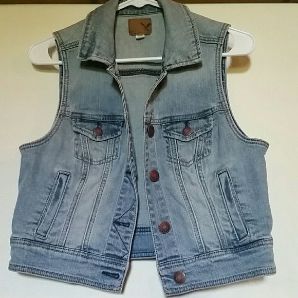 American Eagle Jean vest - Picture 1 of 3